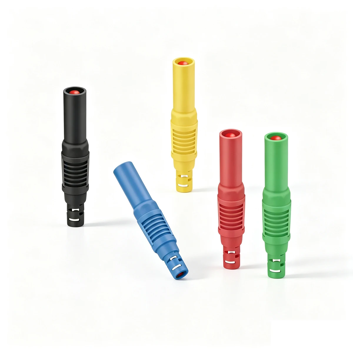 4mm Fully‑Shrouded Safety Banana Plug Solder DIY Assembled Plug 4mm Hole Connector Plug Welding Type for Multimeter Test Probe