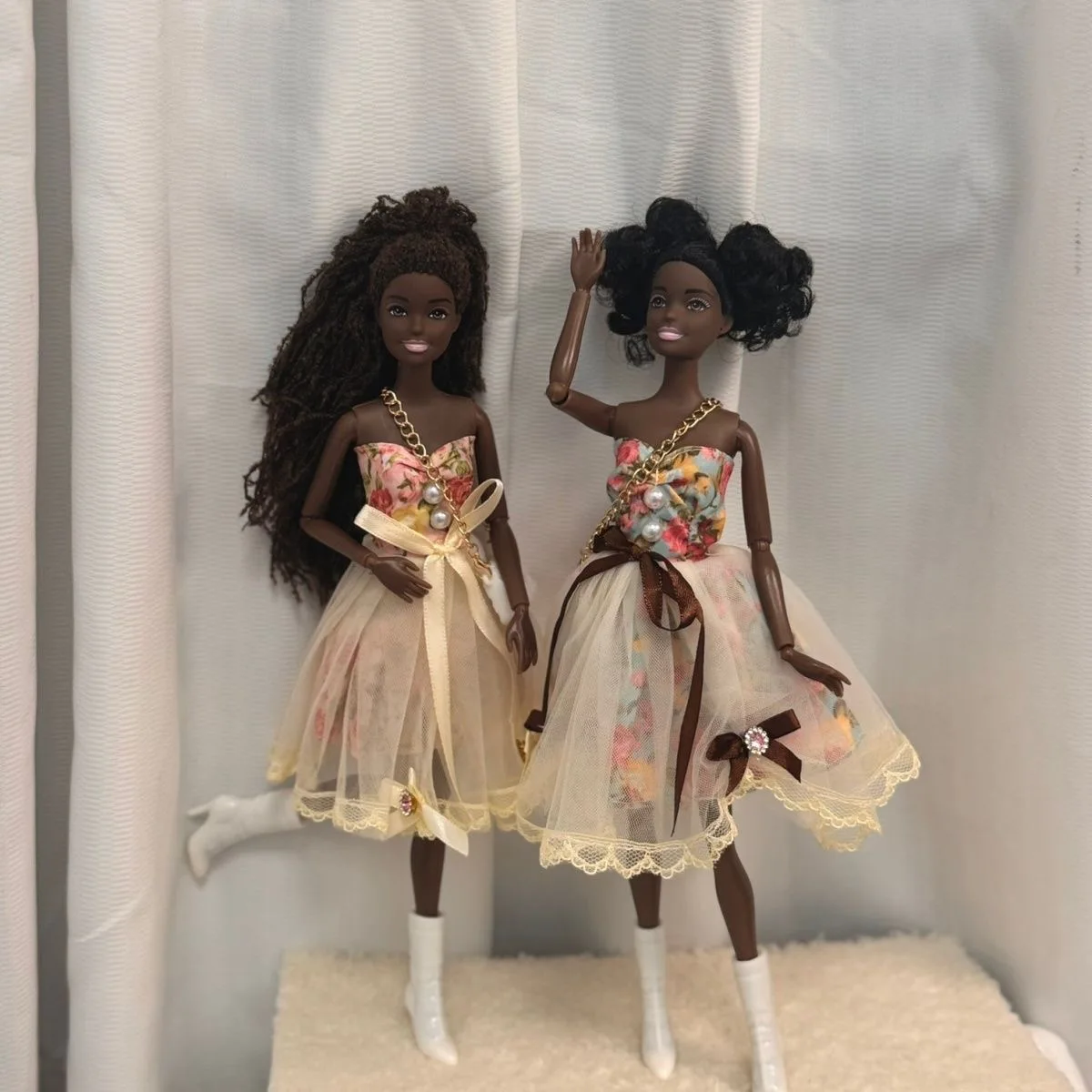 30cm African Black Girl With Dirty Braids BABI Princess Doll Joints Movable Fashion Black Skin Girl Play House Toys DIY Dress Up