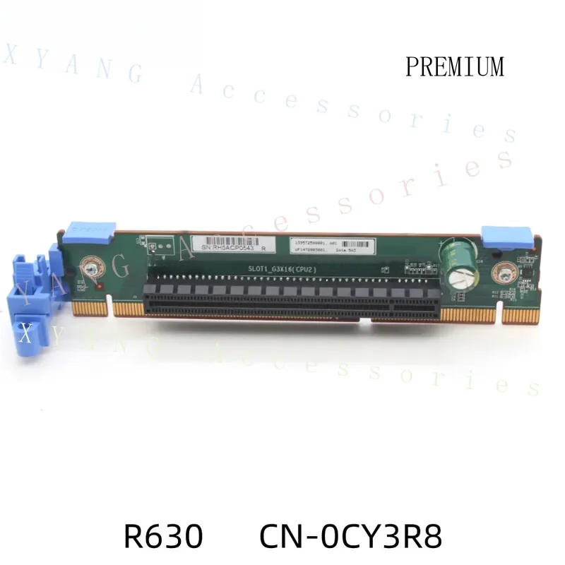 N+ Original For DELL Poweredge R630 Server Riser Card Riser 2 SLOT 1 G3 CARD PCIe x16 Riser Card Riser2 CY3R8 CN-0CY3R8