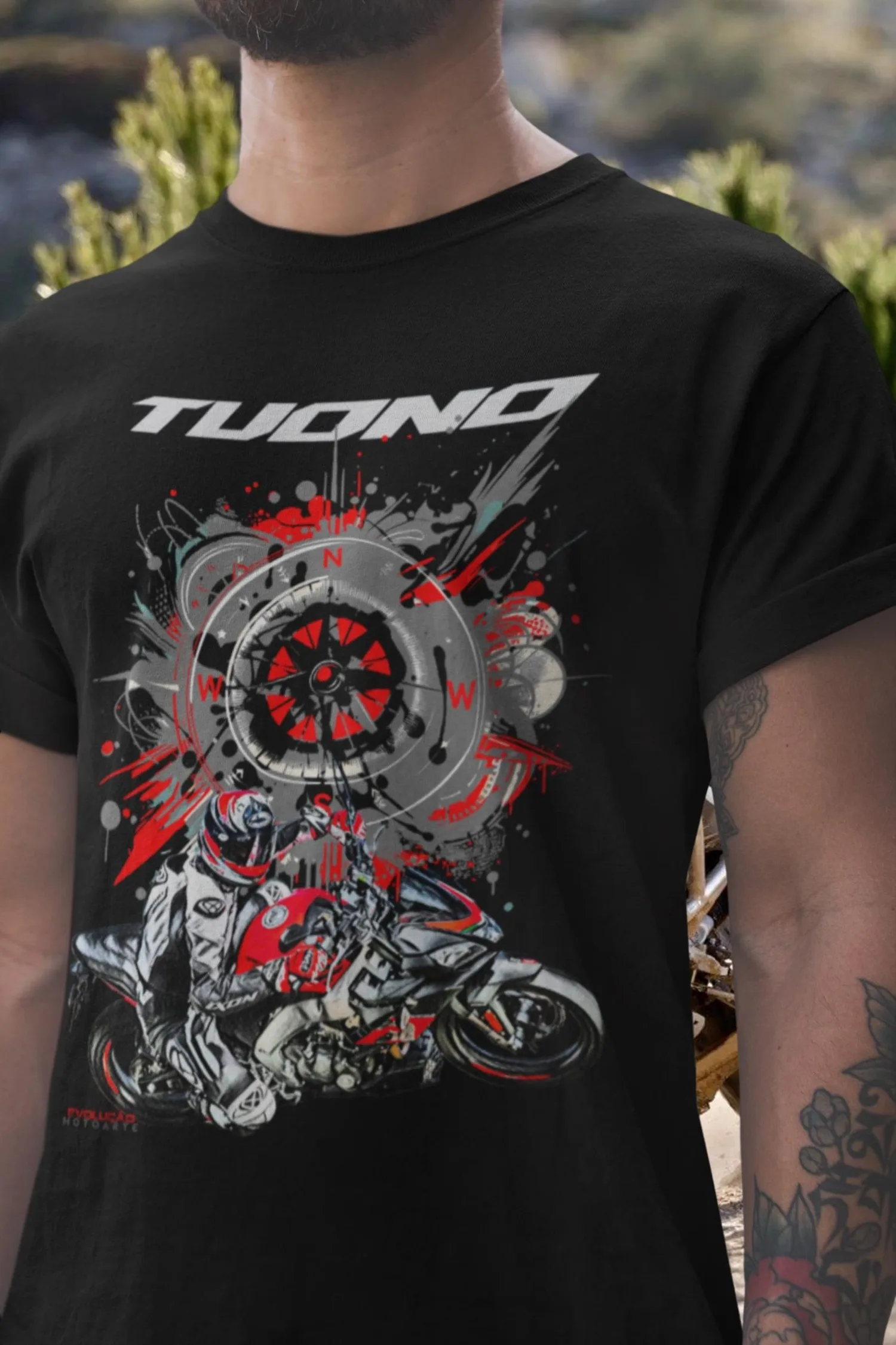 

62@EY A.prilia Tuono 125 T Shirt Premium Naked Bike Motorcycle Tee The Little Beast Rider Graphic Top For A.prilia Fans 125cc Gi