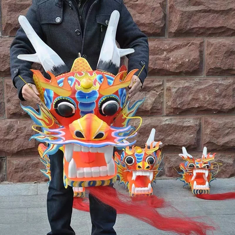 Chinese dragon kite flying traditional kite outdoor games professional kite spinning top with rope wind kite toys Paper kite fun