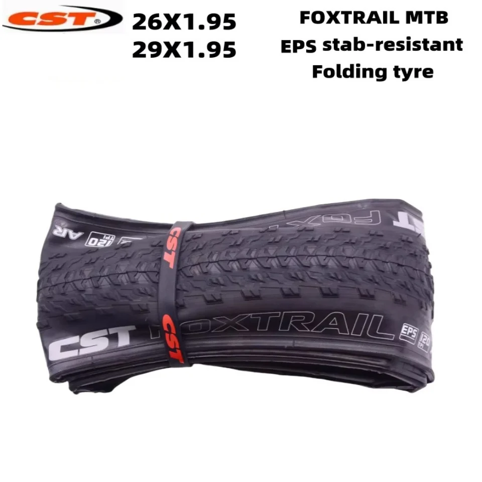 CST 26 Inches MTB Bike Folding Tyre, EPS Stab-Proof AR Tire, 26 29X1.95 Ultralight Tires