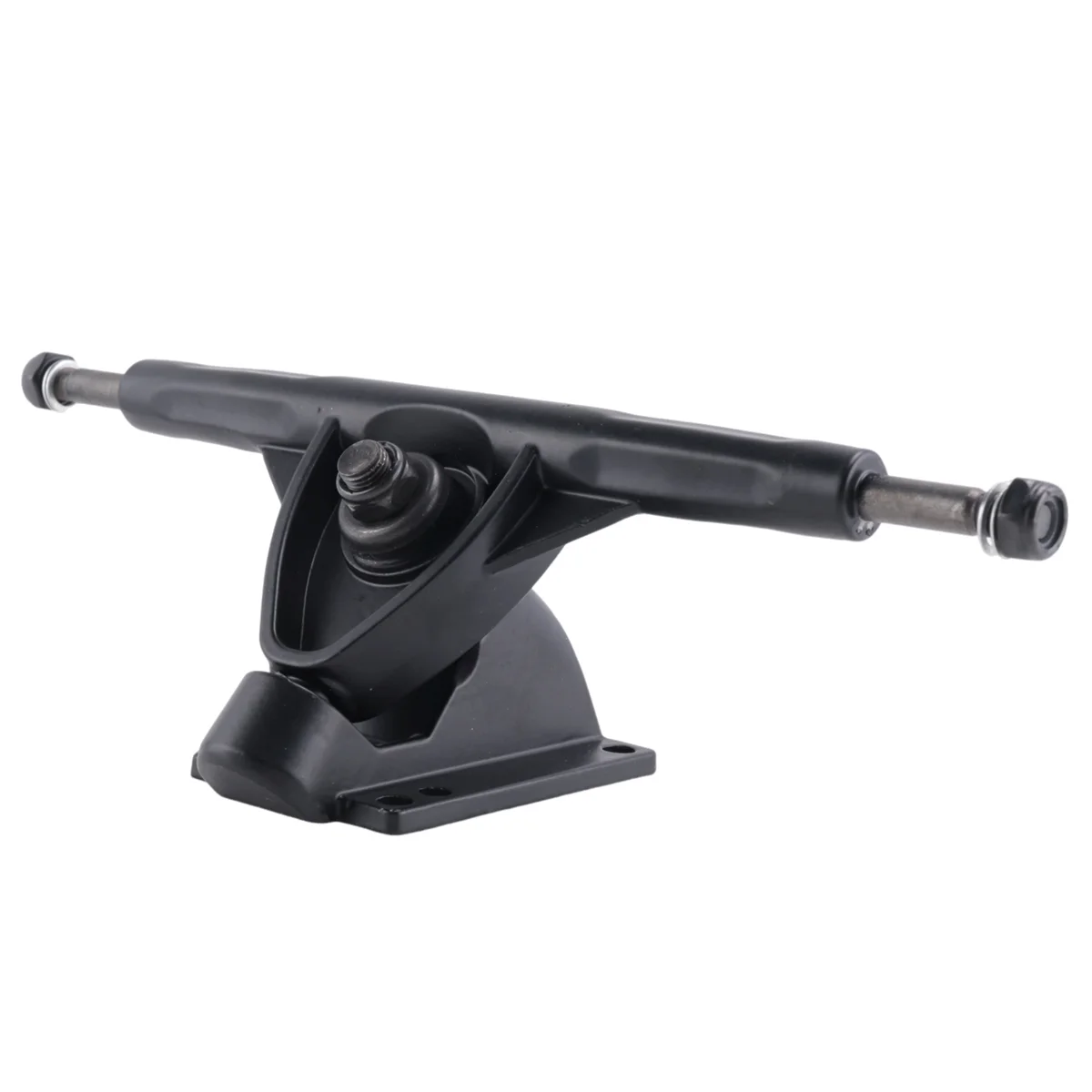 FLLF Truk Skateboard Truk Longboard 7 Inci untuk Braket Papan Skate Longboard Universal Aluminium Jembatan Pelat Datar, HITAM