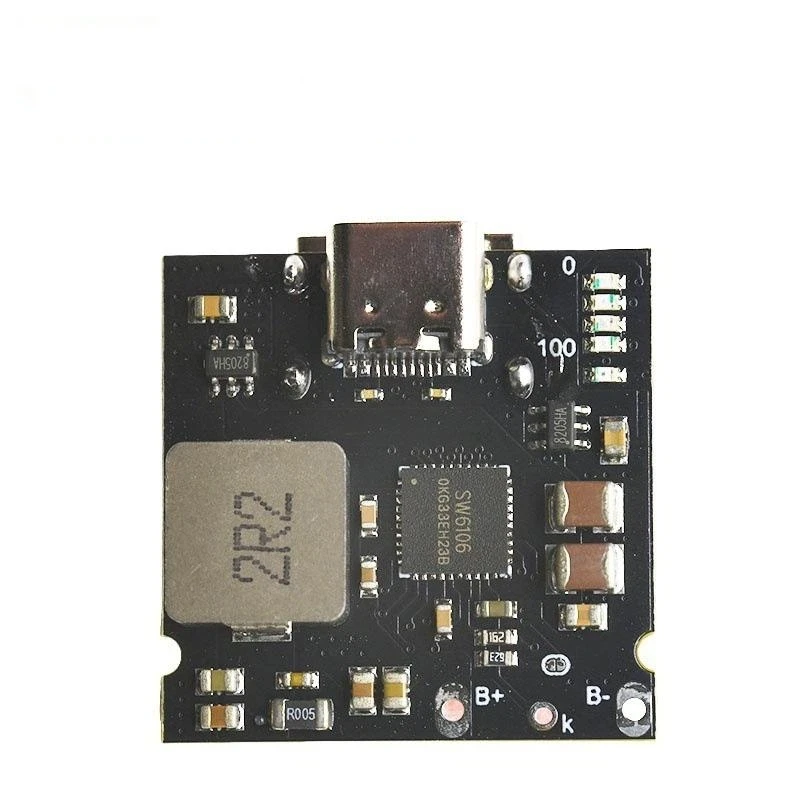 TYPE-C USB DC 5V TO 3.7V 4.2V Lithium Battery 4A PD 18W Fast Charge Module 1S BMS 18650 Li-ion Charging Discharging Board