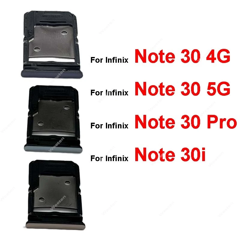 For Infinix Note 30 4G 5G X6833B X6716B X6711 Note 30 Pro X678B Note 30i X6716 Sim Card Tray Reader Holder Replacement Parts