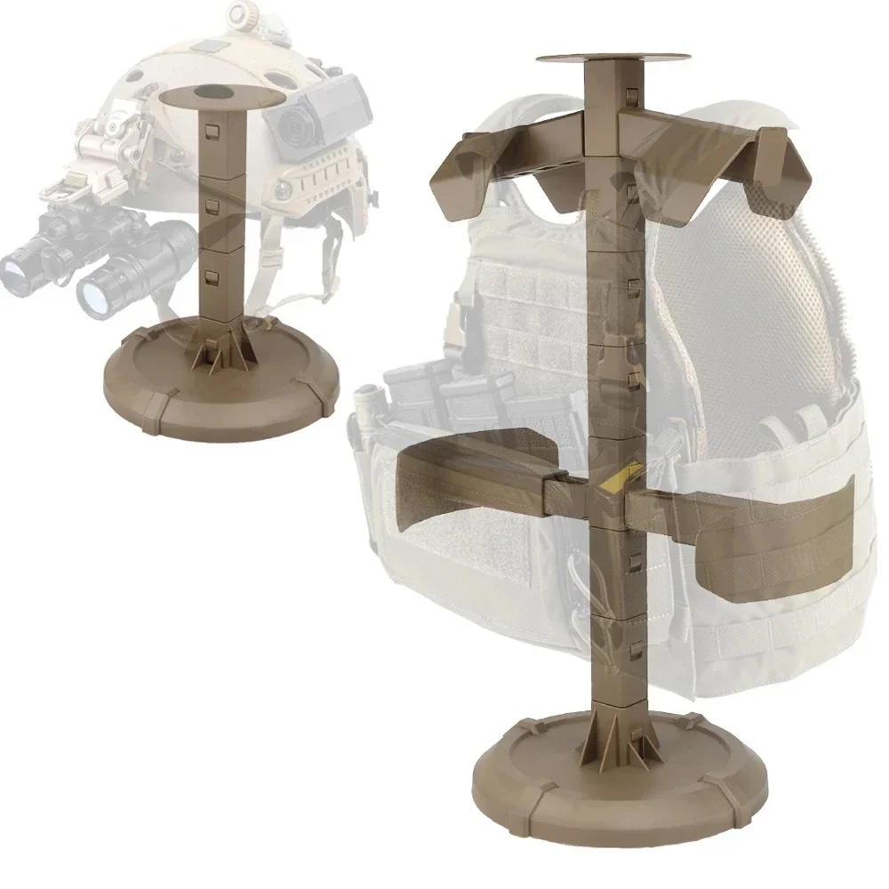 Tactical Vest Helmet Display Stand Body Armor Helmet Equipment Display Plate Carrier Holder Armor Assemble Support