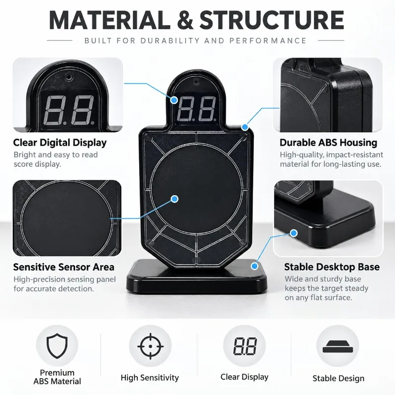 Desktop Sensing Scoring Target Compact Size Leisure Entertainment Game Parts