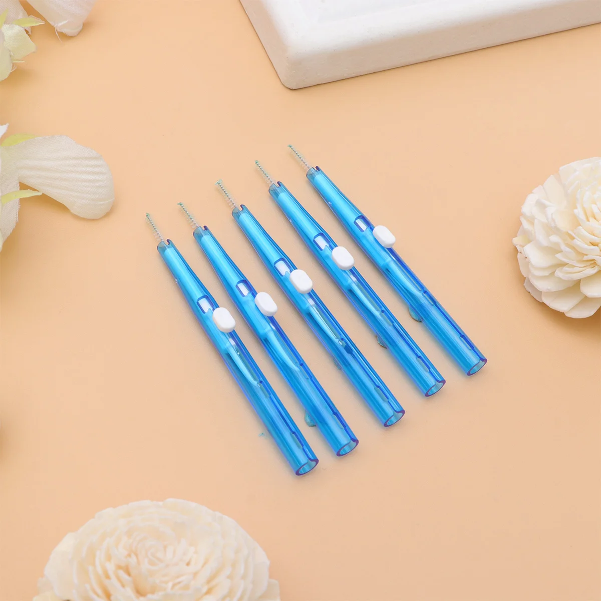 

80pcs 07mm I Shaped Interdental Brush Double End Floss Teeth Interdental Brush for Adults interdental floss brush