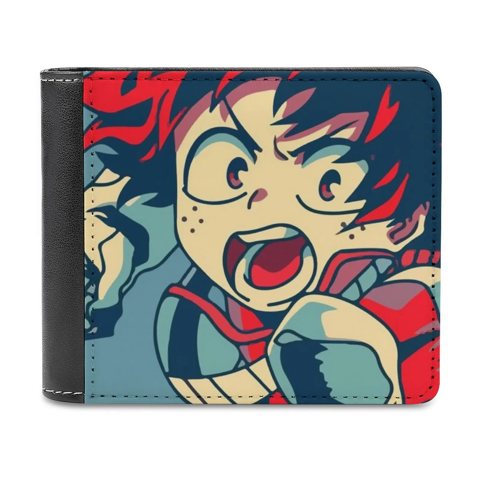 Maneki 생일 가죽 지갑 남성 클래식 블랙 지갑 신용 카드 소지자 패션 남성용 지갑 Manekineko Cat Lucky Bday