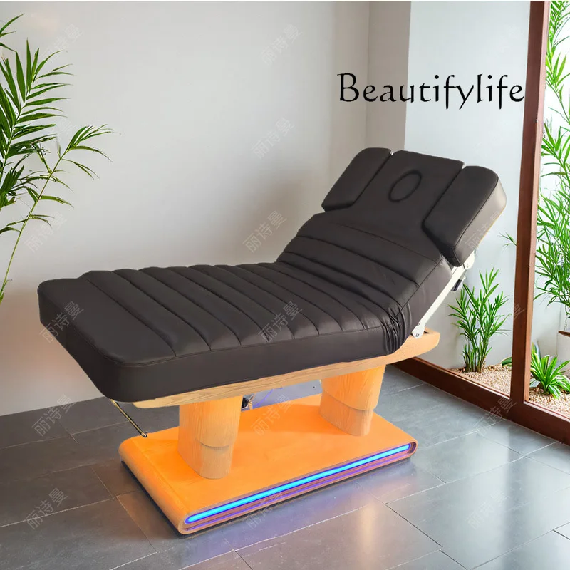 Electric massage physiotherapy massage bed, beauty tattoo chair, ear-picking body massage bed, beauty salon bed