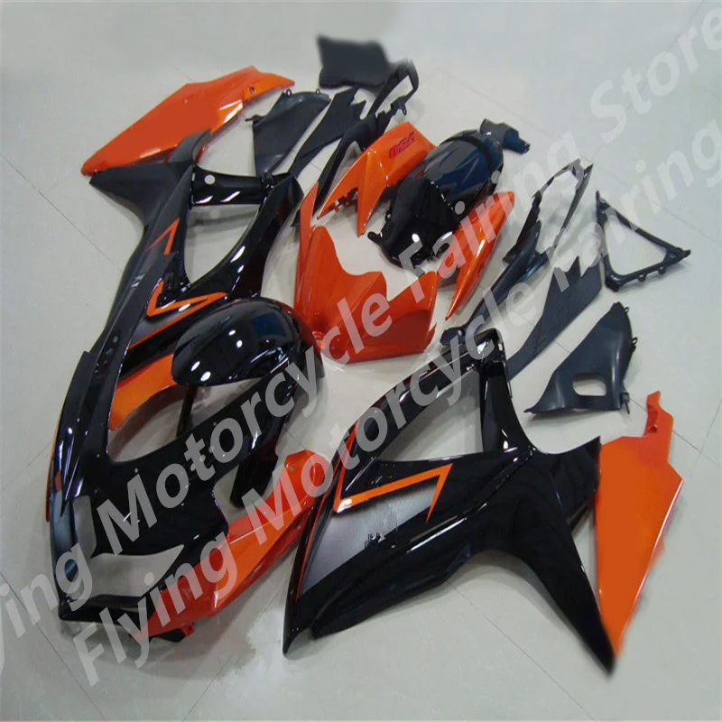 High quality Fairing kit for G S XR600 750 K8 08 09 G S XR 600 G S XR750 2008 2009 ABS orange black Fairings set