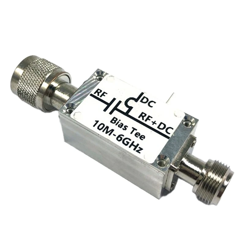 

RF Bias Bias Tee 10 Mhz-6000 Mhz 6G Hz Broadband Feeder RF Blocker Isolator And Head OF/ HAM Radio RTL SDR LNA Amplifier