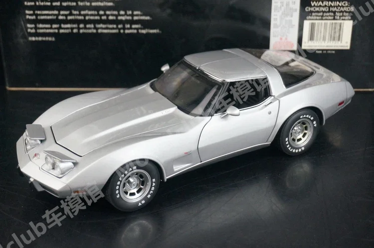 Autoart 1:18 C3 1978 Silver 25th Anniversary Simulation Limited Edition All Open Alloy Metal Static Car Model Toy Gift