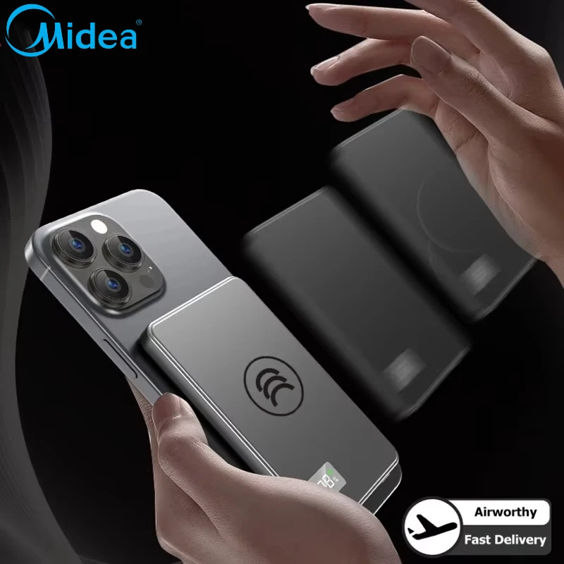 حار 50000mAh المحمولة المغناطيسي اللاسلكي PowerBank PD22.5W شحن سريع بطارية خارجية ل Magsafe آيفون سامسونج #4