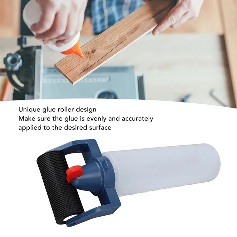 

T61C_2PCS Glue Applicator Roller Dispenser PE Plastic Applicator Bottle