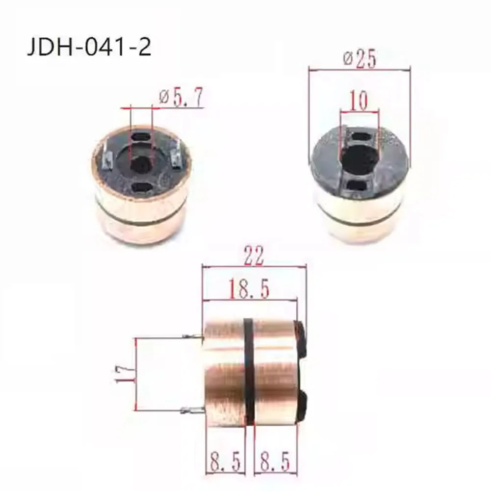 DC Motor Generator Collector Copper Head SlipRing Copper Ring Electric Motor Collecting Ring 25x10x8.5(22) Mm 2Rings