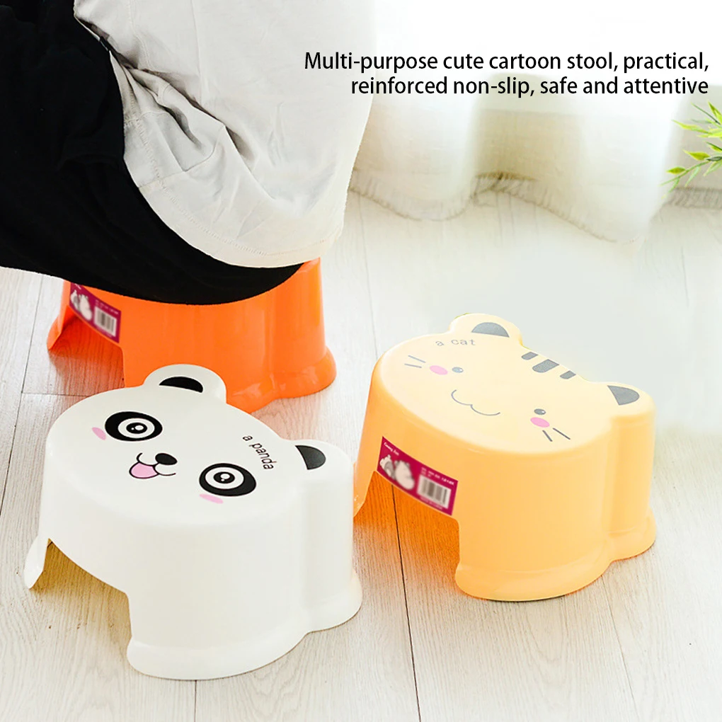 

Bath Bench Foot Stool Walking Chair Fine Workmanship Cartoon Style Attractive Multipurpose Bathroom Home Supplies Type