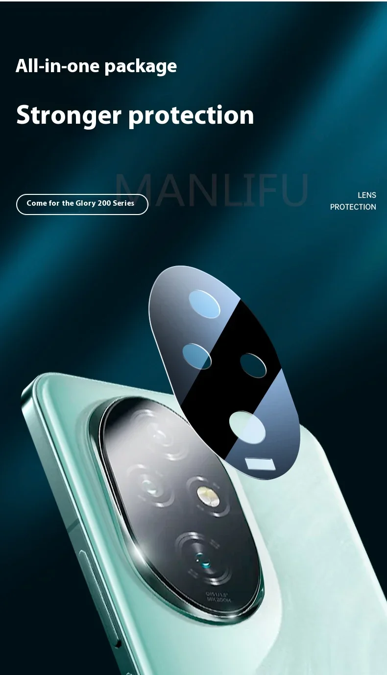 3-1PCS Tempered Glass Lens Cover For Honor200 200Pro Back Camera Lens Film For Huawei Honor 200 Pro Lite Camera Protectors