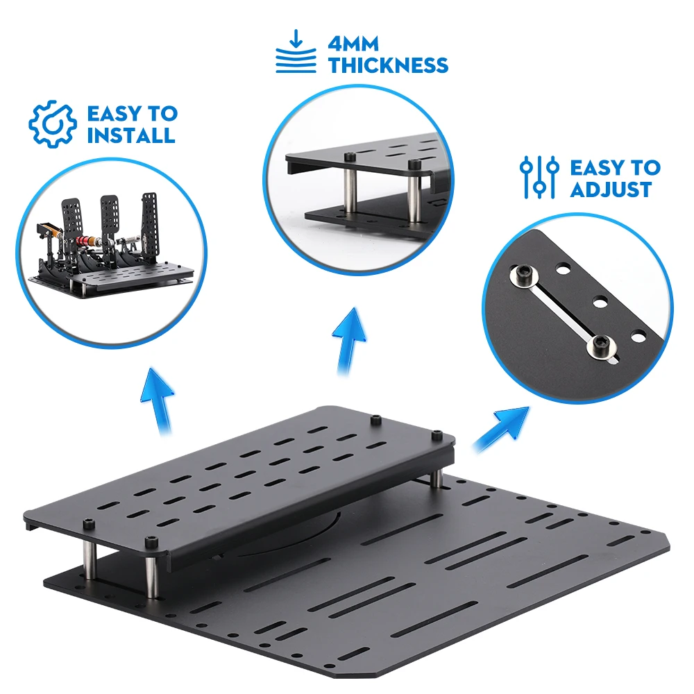 Pedales de rueda de celda de 3 cargas para pc G27 G29 T300rs, simulador de conducción automática