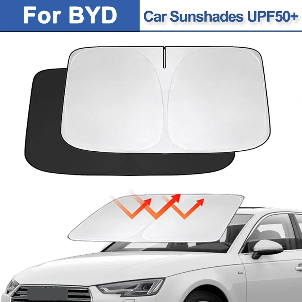 

Car Windshield SunShade For BYD Atto 3 Han EV Song Pro Tang Dm QIn PLUS MAX Yuan Sun Visor UV Protection Accessories