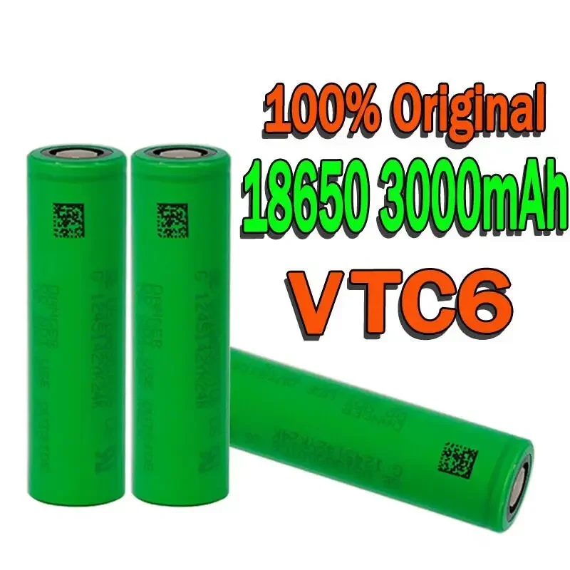 

VTC6 3.7V 3000mAh rechargeable Li-ion battery 18650 for Sony US18650VTC6 30A Toys flashlight tools