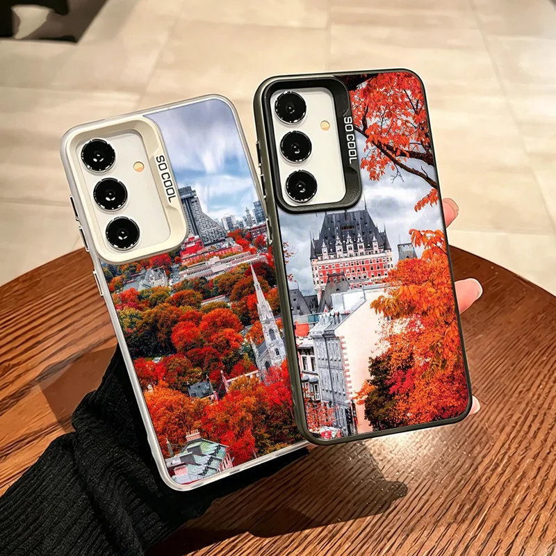 Canada Autumn Maple Leaf Tour Phone Case for Samsung A12 A13 A14 A22 A23 A24 A32 A33 A34 A54 A53 A52S Galaxy A02S A03S Core A04E