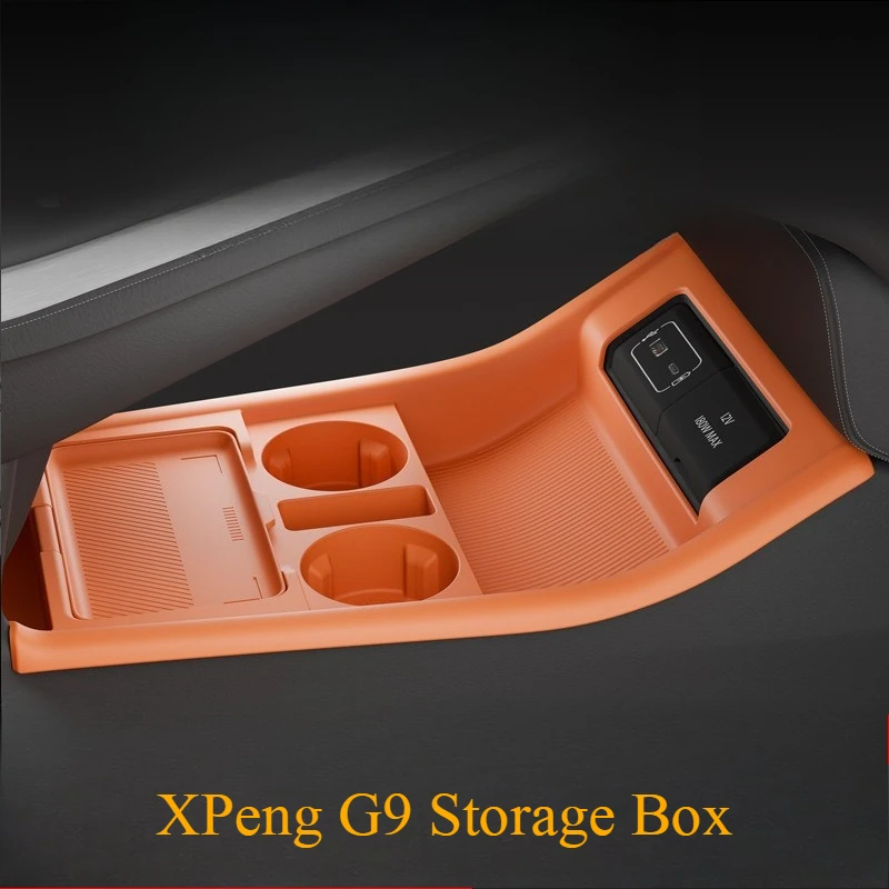 2026 For Xpeng G9 625 680 725 Max Central Control Armrest Storage Box Lower Layer Frame Car Decoration Modification Accessories