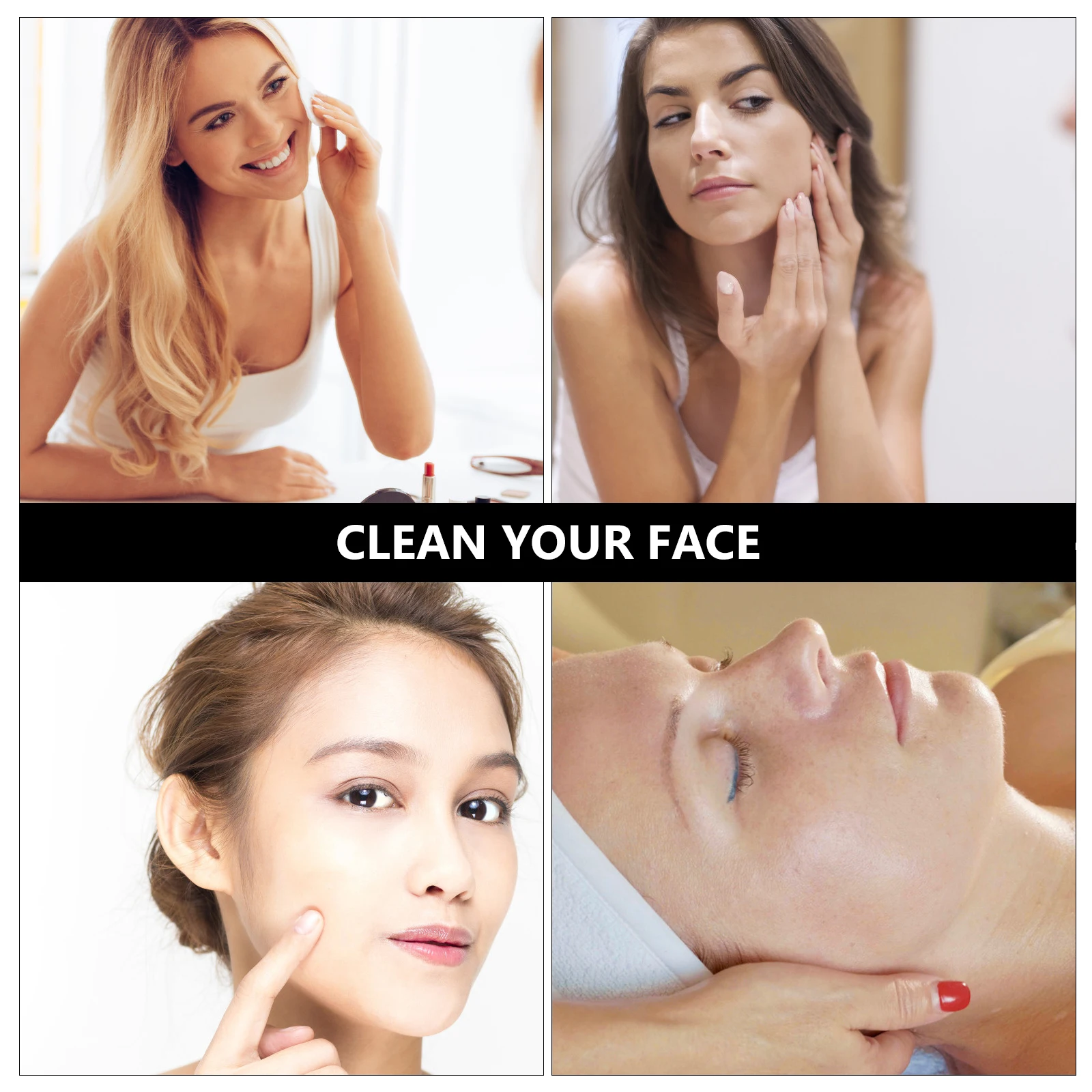 Escova facial de silicone com pata de gato, cabo longo, ferramenta de limpeza facial, limpeza profunda, esfoliante, cravos, pele sensível