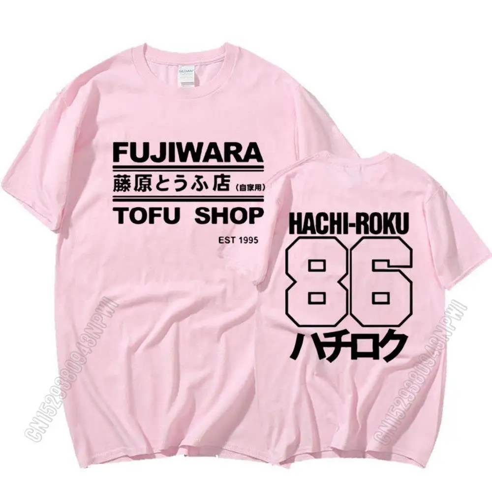 Initial D Manga Hachiroku Shift Drift Cotton T-Shirt Takumi Fujiwara Tofu Shop Delivery Ae86 Mens Clothing Men Tee Shirt Tops