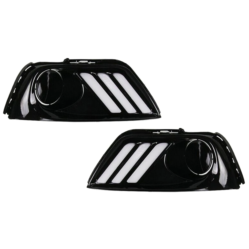 

2Pcs DRL Daytime Running Driving Light w/Turn Signal Lamp For Jeep Compass 2017-2019 Car Accessories Auto Led Lights Accessory