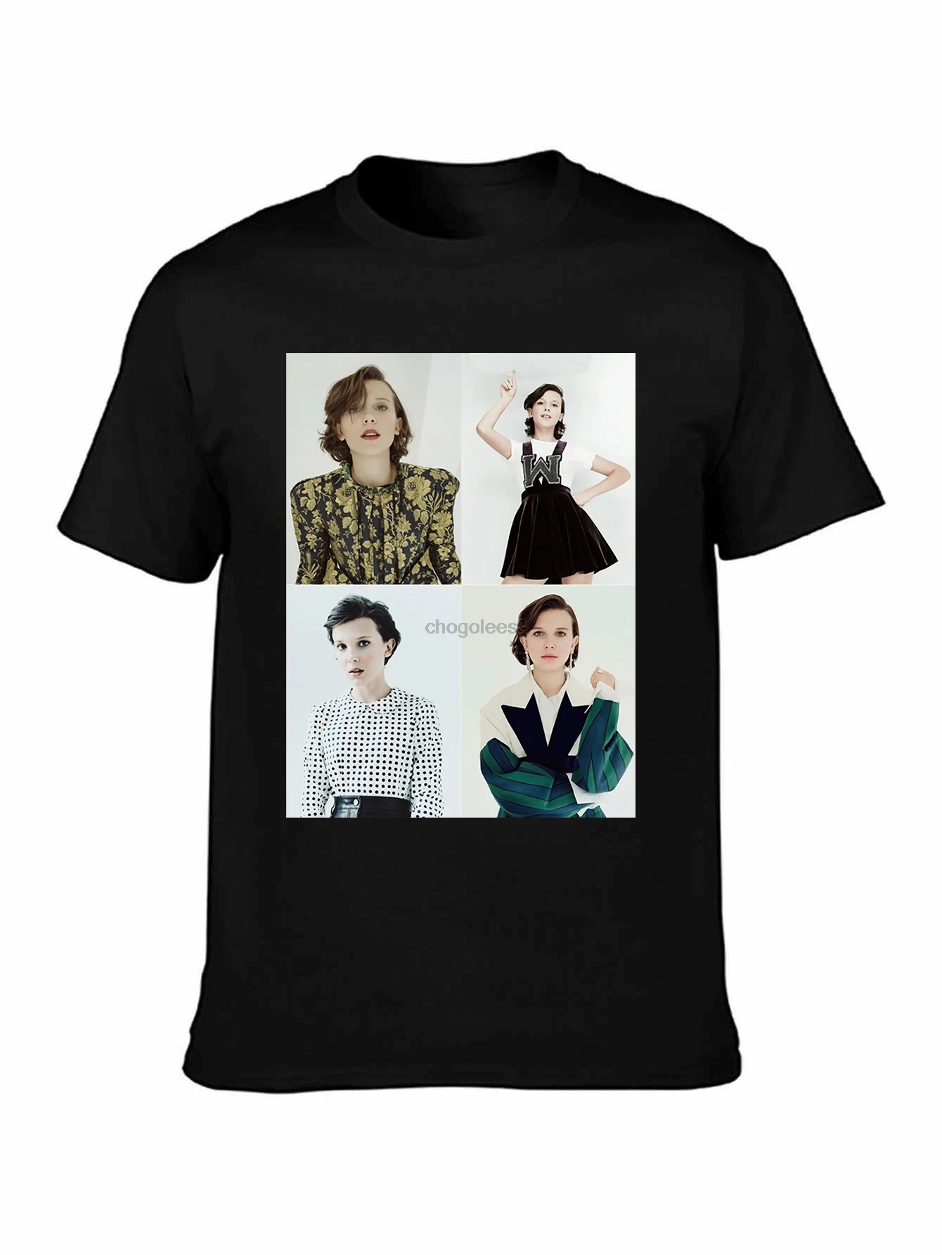 تي شيرت ميلي بوبي براون كولاج أحد عشر ميلي بوبي براون جاتن ماتارازو مايك ويلر فين وولفارد كاليب