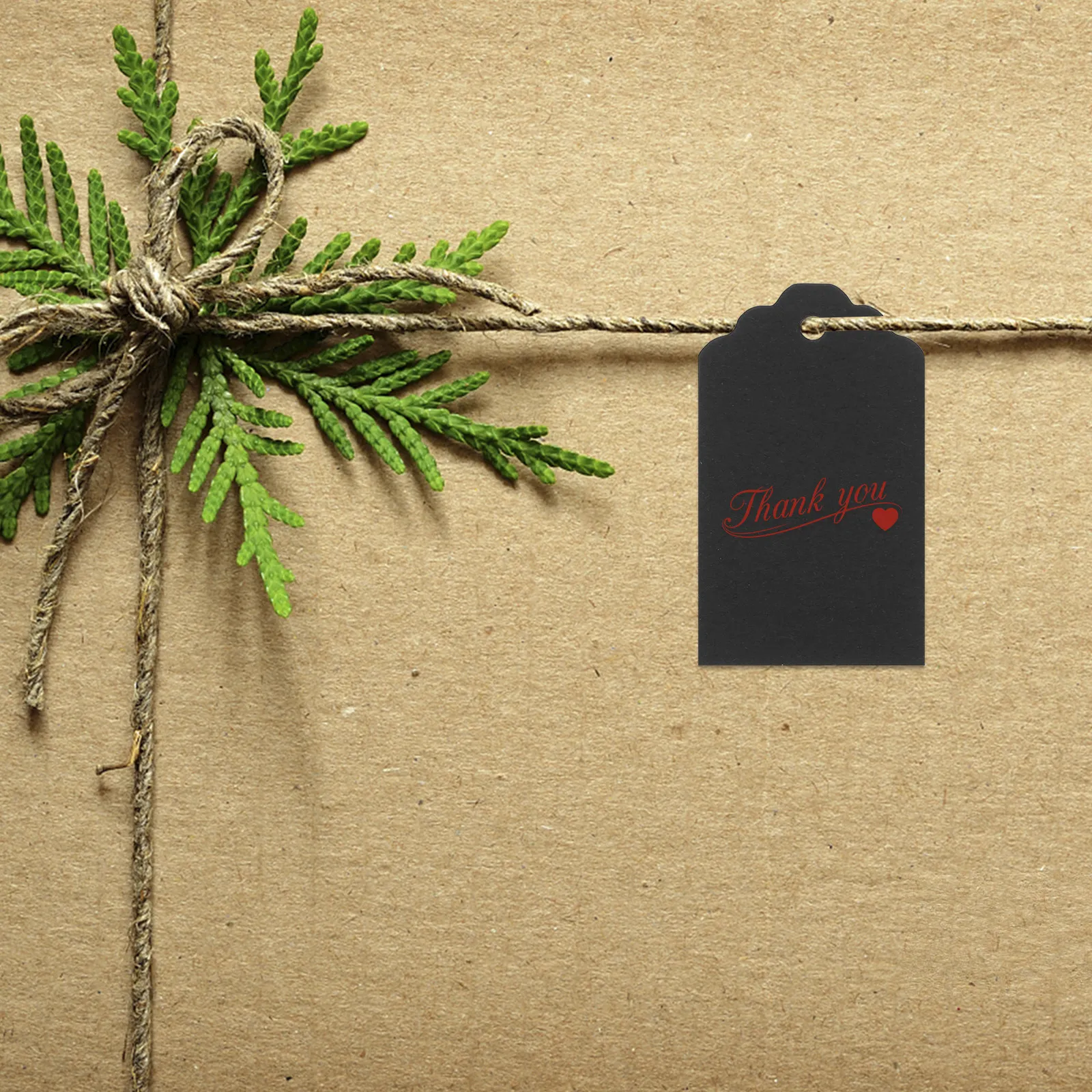 1Set Kraft Paper Gift Tags Strong Blank Hanging Labels for Gift Bags Wedding Thanksgiving Valentine's Day Decoration