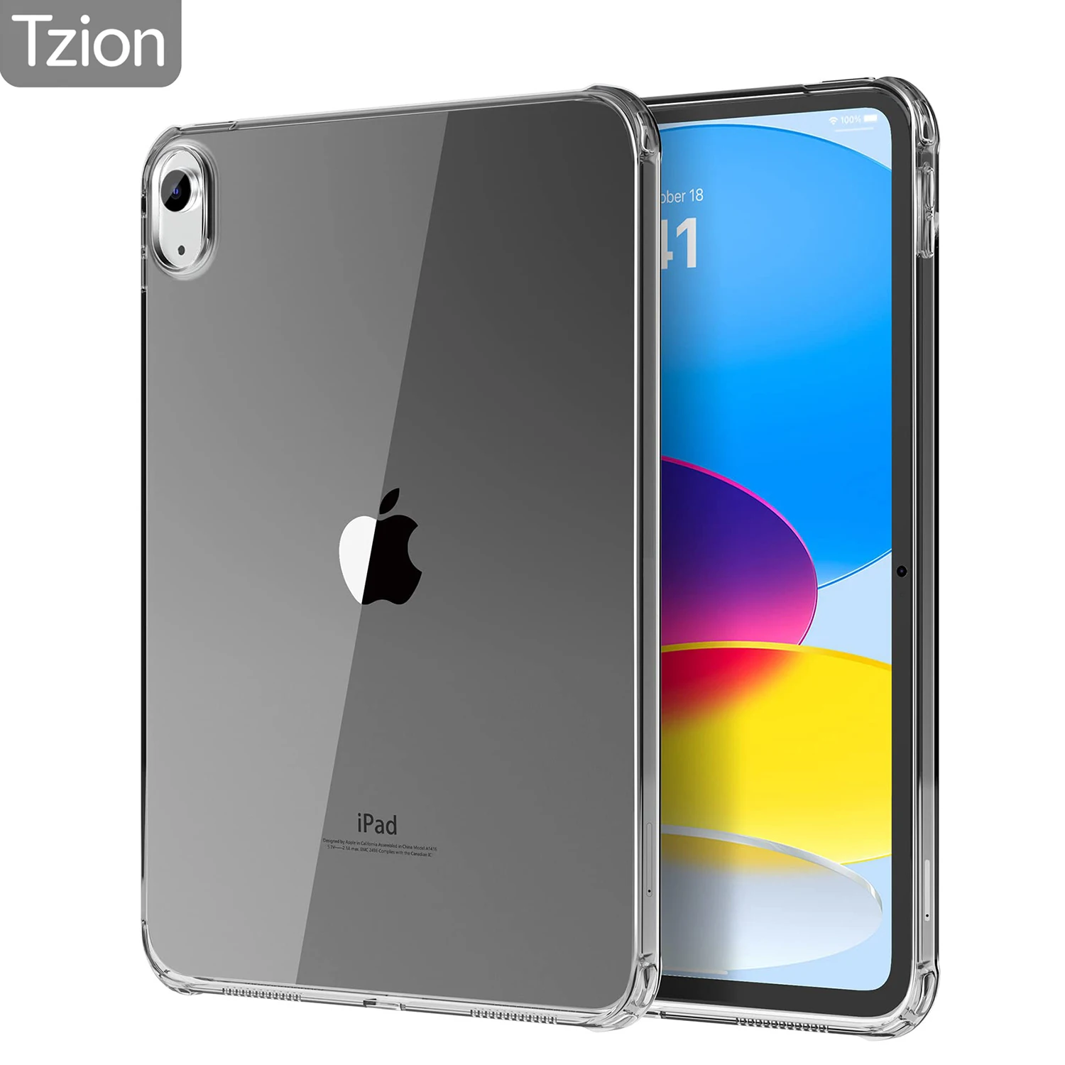 Case for Apple iPad (A16) 11th 10th Generation 2022/2025 10.9/11 inch ,Lightweight and Thin, Shockproof Clear Soft TPU Shell
