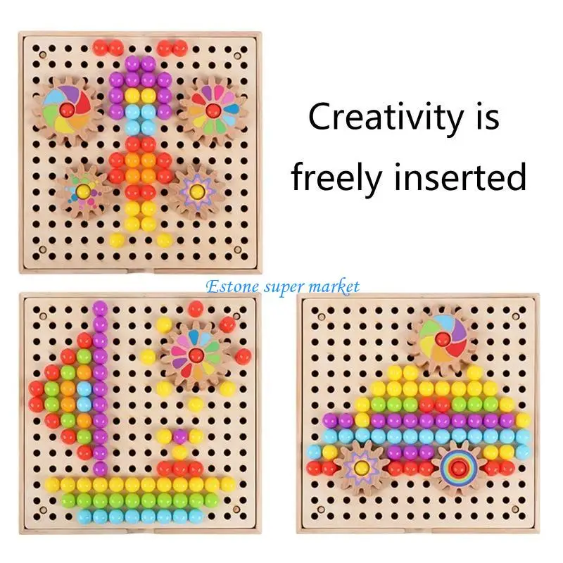 090B Clasificación creativa Tabla clavijas color forma para primarios