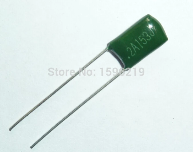 Capacitor de filme mylar 100v 2a153j, 100 uf 15nf 2a153, capacitor de filme de poliéster 0.015 peças