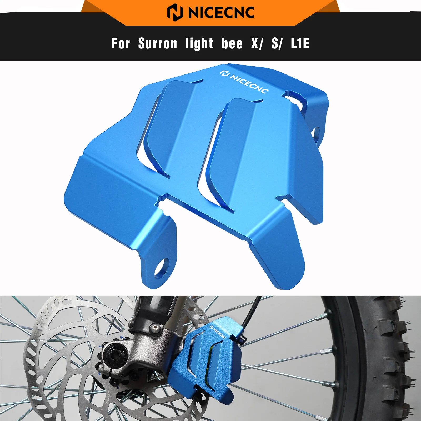 NICECNC Front Brake Caliper Guard Protecor For Surron light bee X light bee S L1E Segway X160 Segway X260 Sur-ron Bike Parts