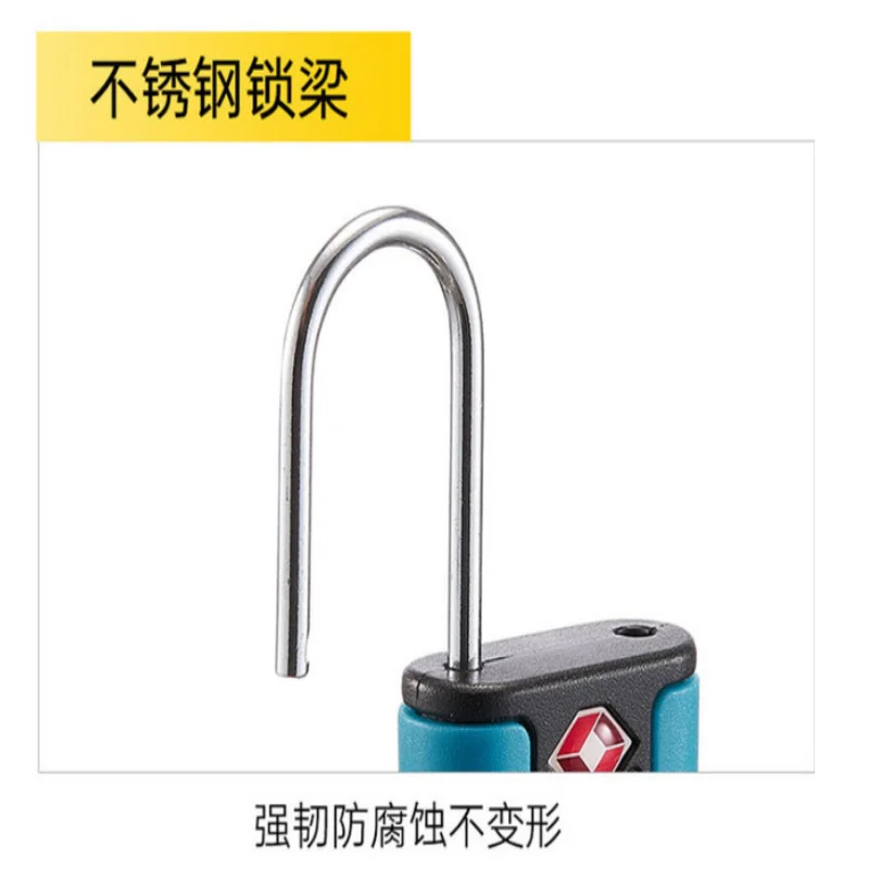 Approved Luggage Lock 3 Digit Combination Password Lock Travel Suitcase Security Padlock Black 6