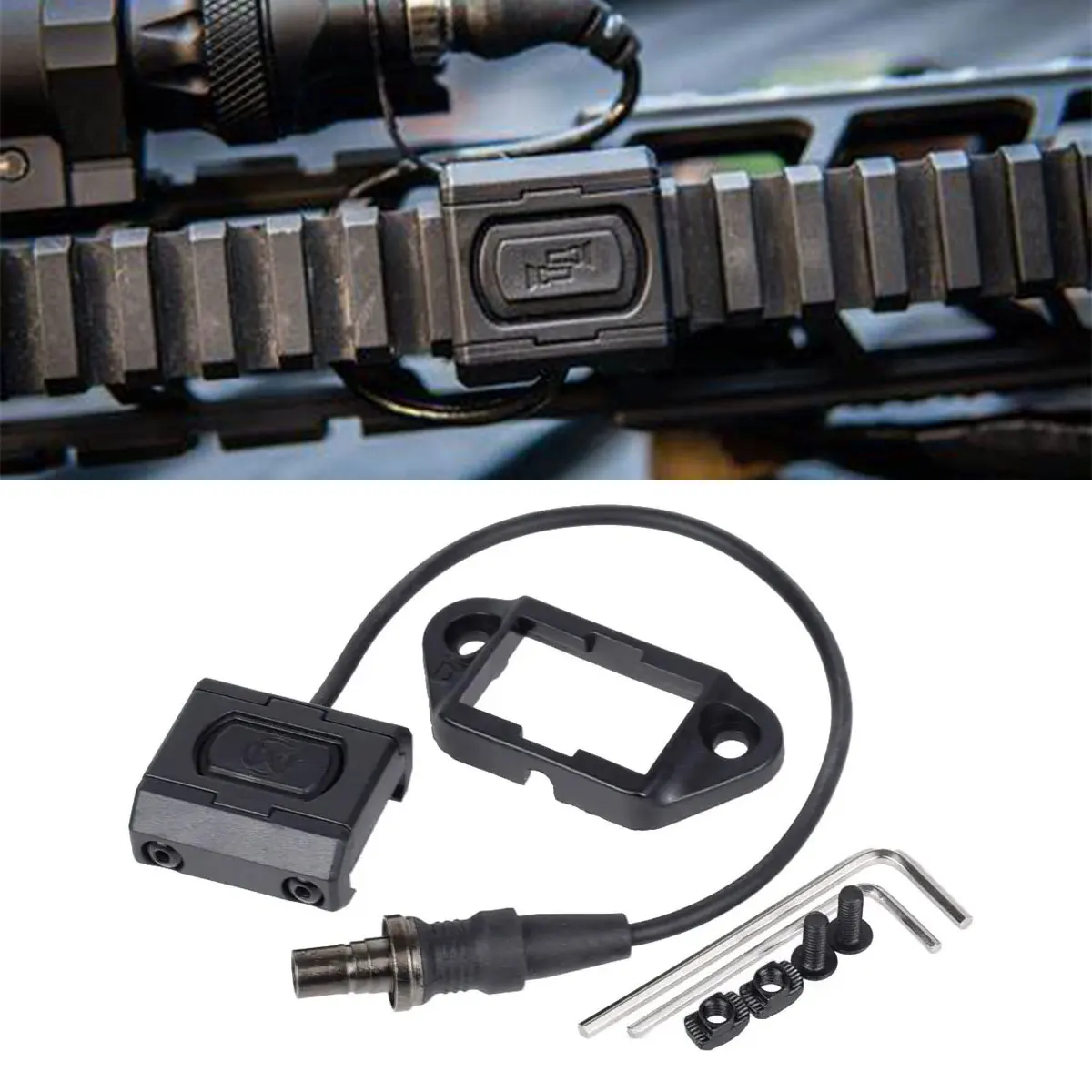 

Тактический модульный переключатель давления Unity для Surefire M300 M600, ИК-подсветка для оружия, разведчик для Keymod M-Lok Picatinny Rail