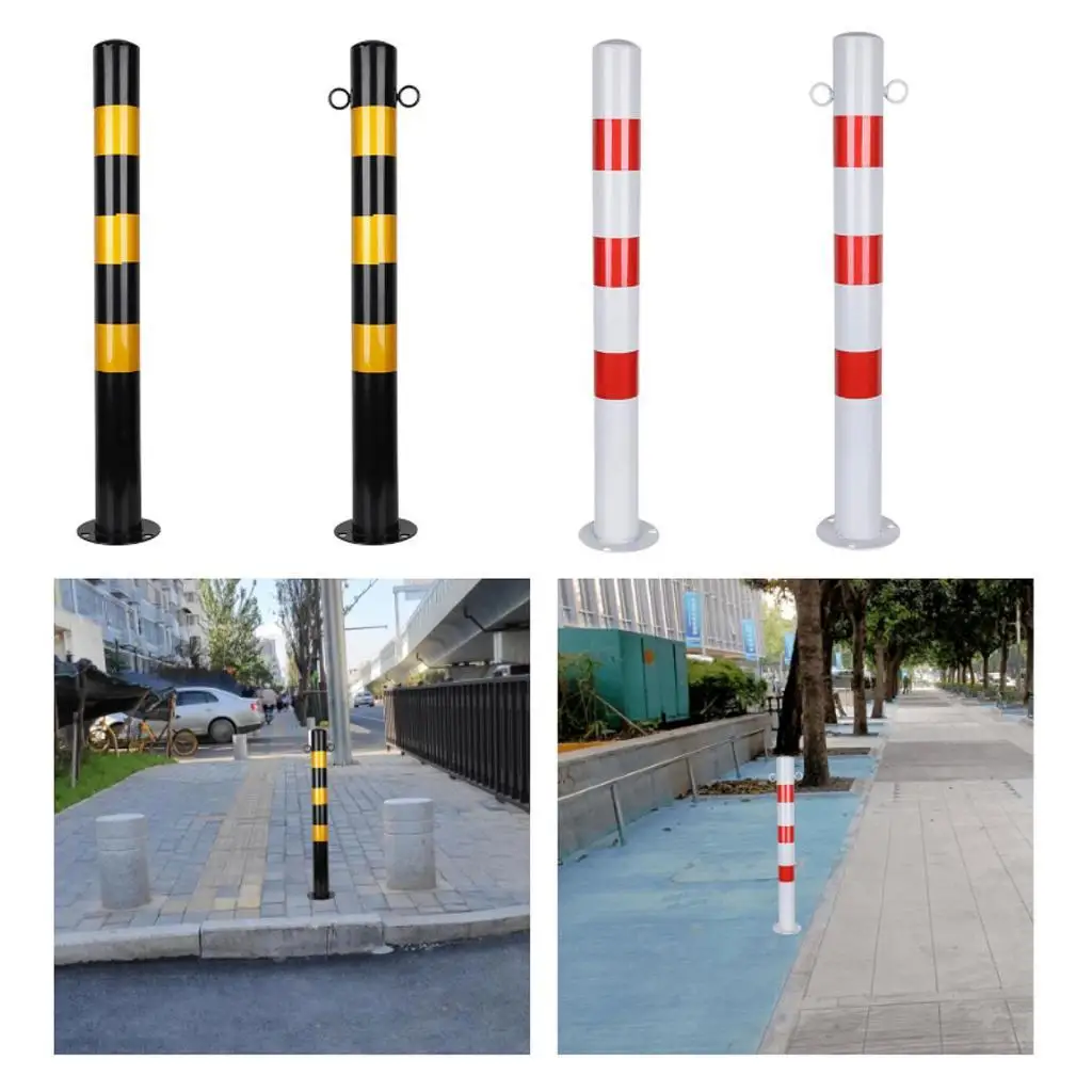 30'' H Protective Safe Bollard Accessory for Sidewalks Parking Residential Communities Road Intersections Traffic Sensitive Area