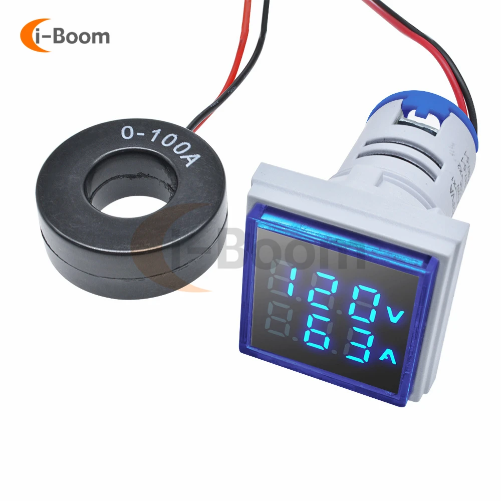 AC 50-500V 0-100A LED Digital Voltmeter Ammeter 110V 220V Car Volt Amp Tester Detector Voltage Current Meter Volt ammeter