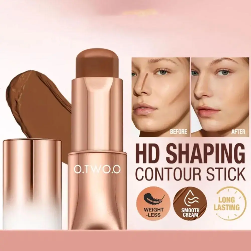 Bronzer Contour Stick Cream Long-Wear Lichtgewicht Brighten Stick Gemakkelijk Te Beeldhouwen Gezicht Concealer Bronzer Contouren Make-Up Pen