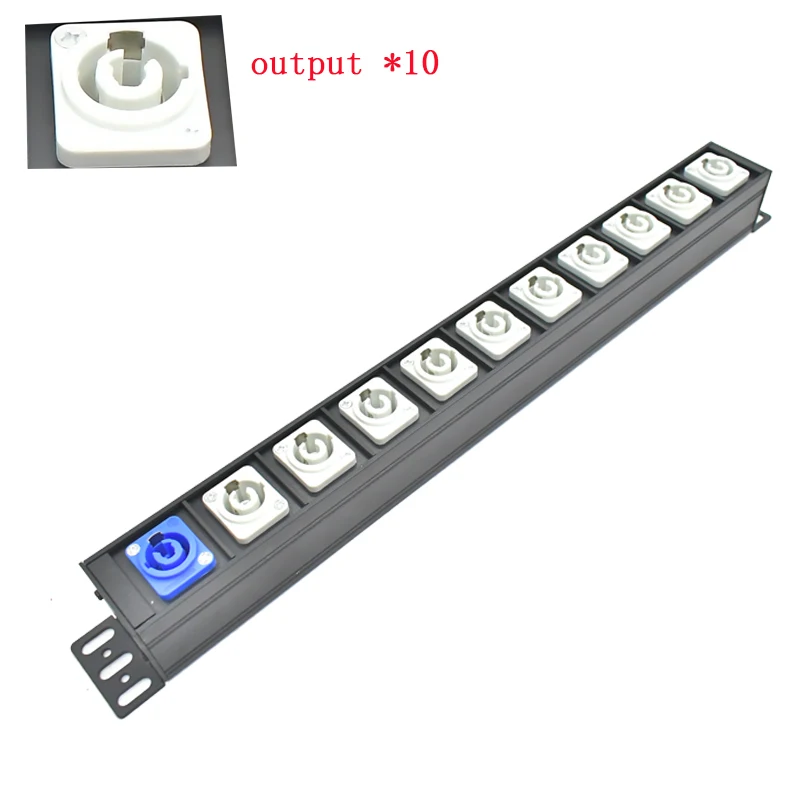 NAC3MPA NAC3MPB C Stage Light LED Connector Power Chassis 1-11AC Aviation Socket 4000W PDU Power Strip