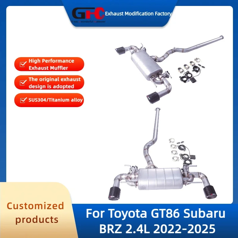 

Высокопроизводительная выхлопная система Catback Valvetronic из нержавеющей стали для Toyota GT86 Subaru BRZ 2.4L 2022-2025