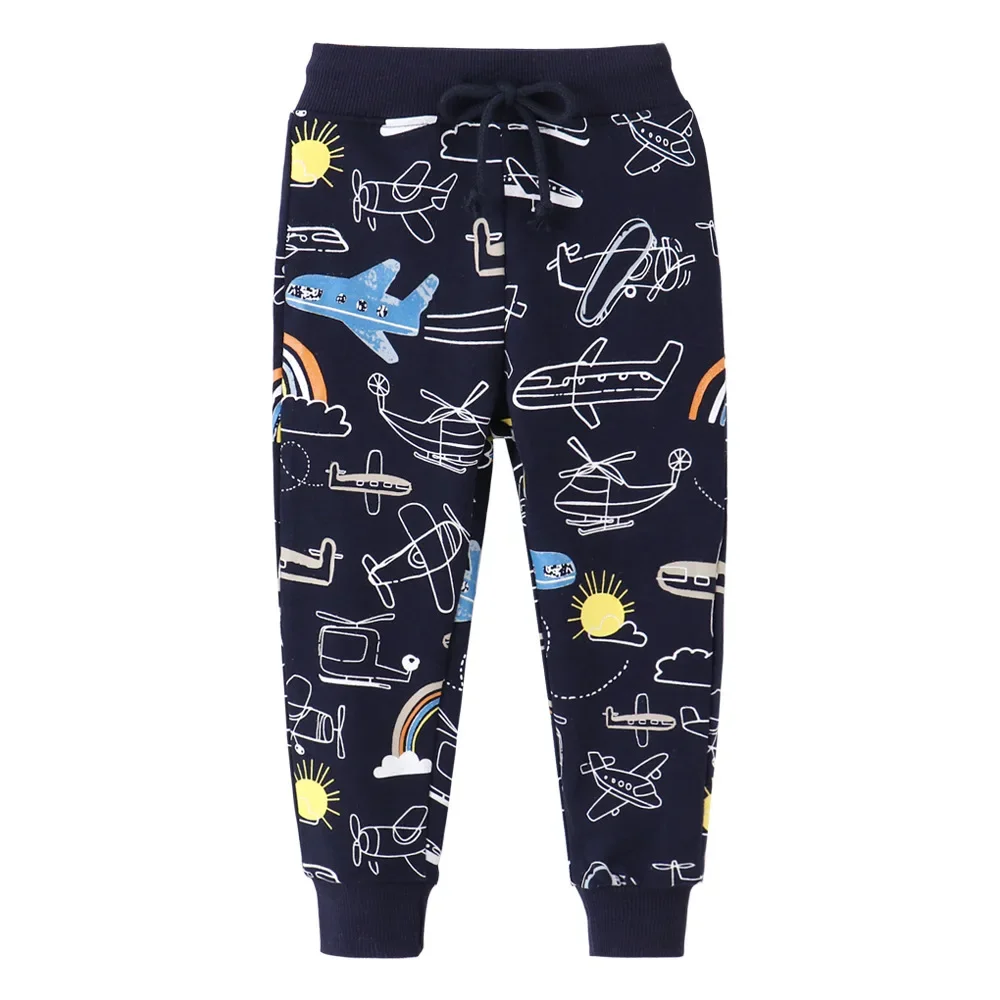 Autumn and winter new children's sweat pants children's pants boys and girls in small children cotton terry pants girls pants