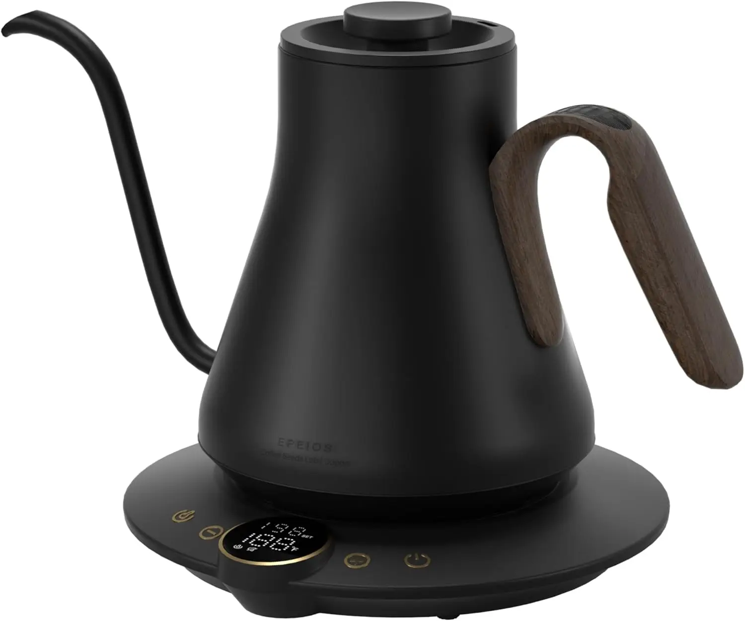 

Gooseneck Electric Kettle with ±1℉ Temperature Control for Pour Over Coffee & Tea, Quick Heating, BPA-Free Stainless Steel