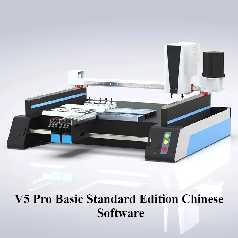 V5 Pro Dual Head 3 Vision SMT Pick-and-Place Chip Mounter for PCB LED Assembly