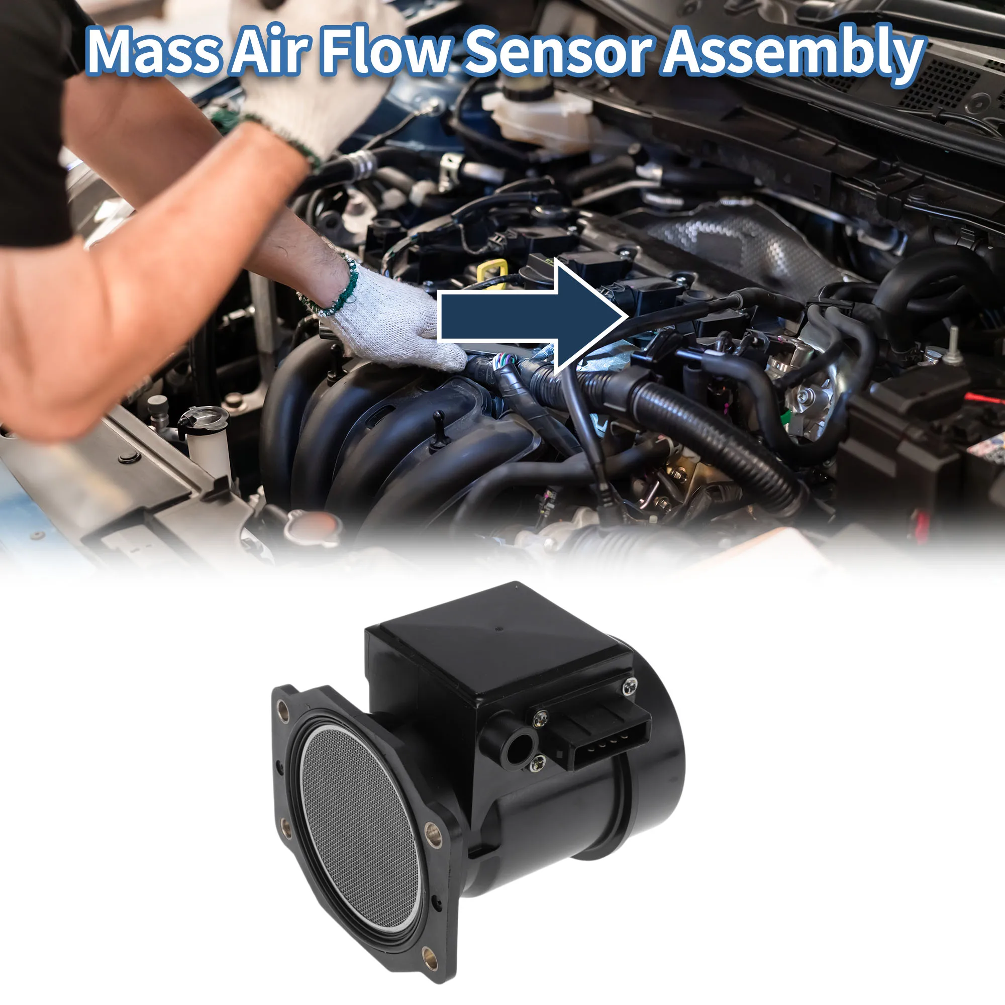 

Датчик массового расхода воздуха UXCELL в сборе No F00E000202 для Nissan 300ZX 1990-1996 гг.