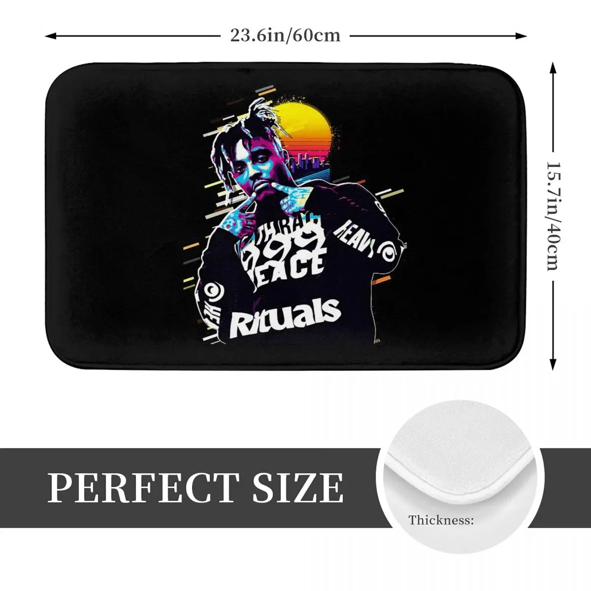 Juice Wrld Rapper Doormat Cushion Carpet Rug Kitchen Entrance Home Floor Mat for Living room Footpad Mats