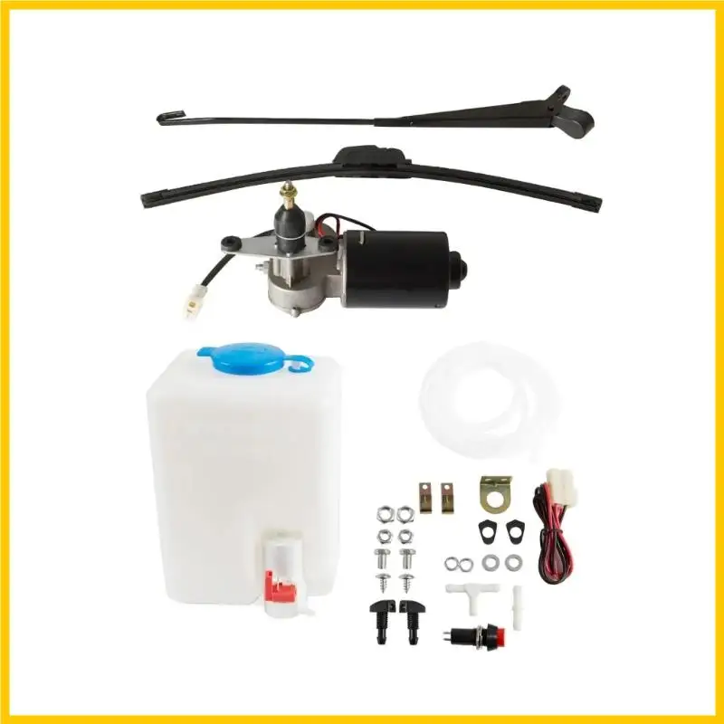 

G5AD 12V Motor Power Washer Motor Includes Adjustable Sprayer Washer Bottle 90° Coverage For Utility Vehicle Windshields