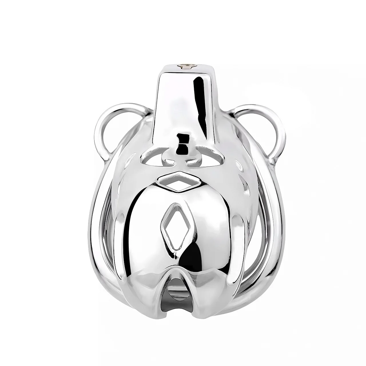 Male Stainless Steel Cobra Penis Ring Chastity Lock Smooth Anti-escape Control Opening Convenient Urination Chastity Device